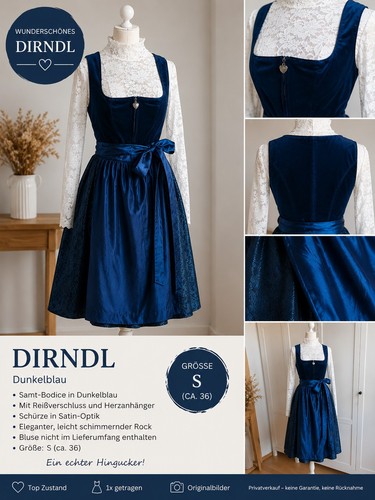 Samt dirndl top zustand - samt,