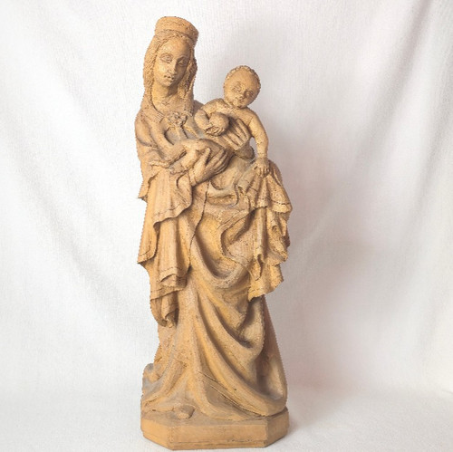 Madonna aus holz mit - aus,