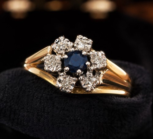 Vintage damenring aus 333 gold - damenring,