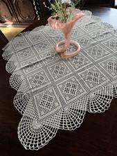 Vintage Tischdecke Handarbeit