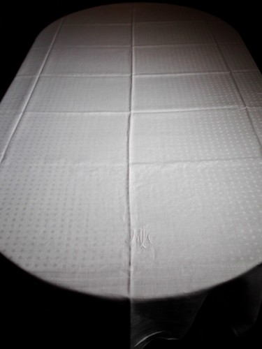 Tischdecke damast 2m35 1m65 - x,