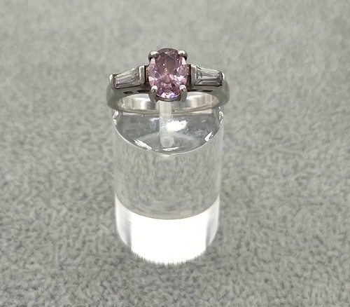 925 silberring mit rosa - 925/-,