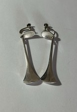 Hans Hansen Dänemark Ohrringe Silber 925 Bent Gabrielsen? Schraubverschluss 