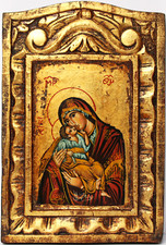 Ikone Holz Blattgold