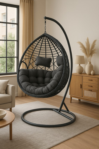 Polyrattan hängesessel - polyrattan,