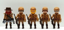 5 x SOLDAT SÜDSTAATLER BUTTERNUT ELITE BRAUN Playmobil vs Nordstaatler Custom