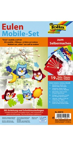 Mobile bastelset eulen - mobile,