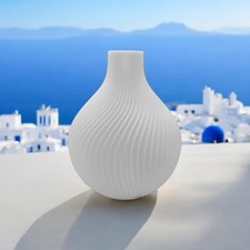 Sphere vase matt weiss - vase, 3d