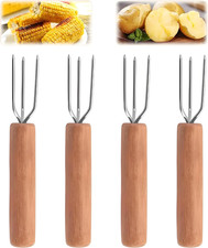 Pellkartoffelgabel Set Holz