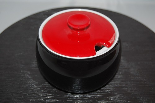 Zuckerdose komplett schwarz