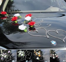 Brautauto Dekoration Autoschmuck Hochzeitsauto Auto Schmuck Autodeko Set 12
