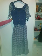 Gr. 38 Landhaus Dirndl blau