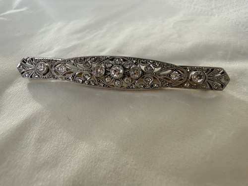 Art deco brosche gold 585 - art,