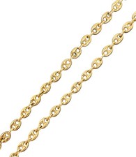 Bohnenkette  8K/333 5mm Gelbgold