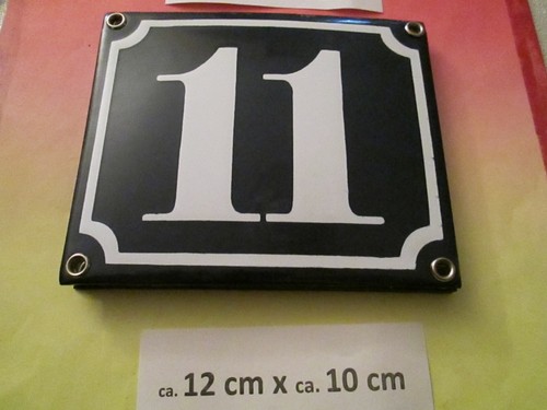 Hausnummer emaille 10 oder - hausnummer, nr.