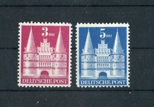 BIZONE Nr.99I + 100I * ERSTFALZ 3+5DM BAUTEN 1948 ME 50,-++ !!! (159333)