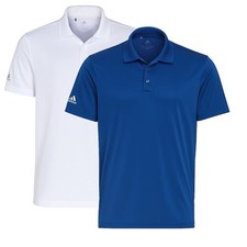 Adidas Performance Poloshirt Herren, Golf,  weiss & royalblau, Gr. M - XXL, NEU