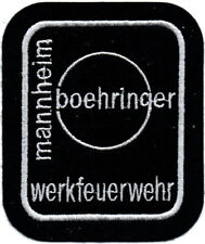 Ärmelabzeichen Werkfeuerwehr Boehringer Mannheim-silber