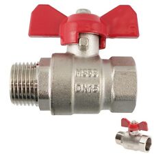 Kugelhahn 2-teilig, mit vollem Durchgang, Ventil, Druckluft, Wasser - bis 25 bar