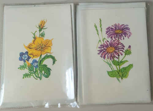 Ddr briefpapierset blumen - ddr-,
