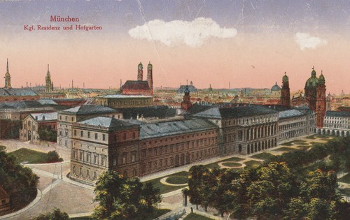 München kgl residenz und - ak,