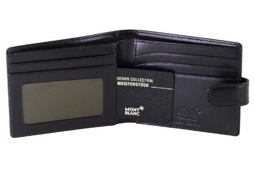 Montblanc leder brieftasche - leder,