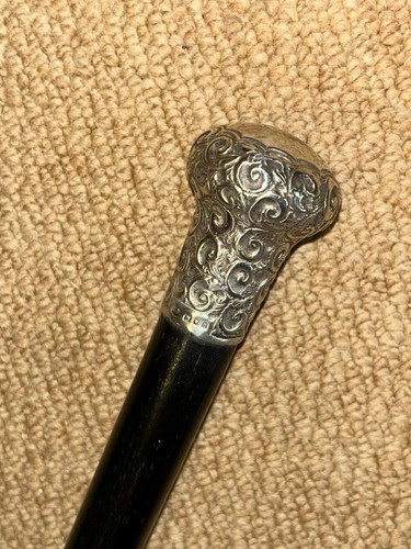 Antiker ebonisierter gehstock - antiker,