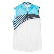 CROSSWAVE Radtrikot Damen blau ärmellos 1/4 Reißverschluss M