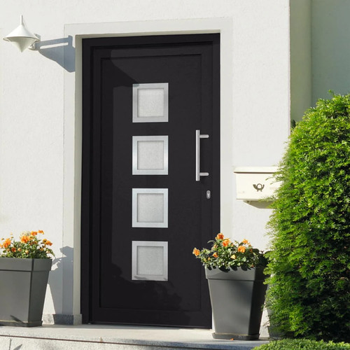Vidaxl haustür anthrazit - haustür,