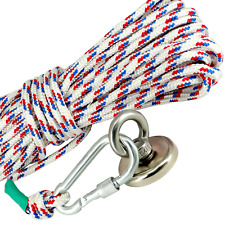 Bergemagnet 100 KG Neodym Magnet Set mit 20m Seil Zum Magnetangeln Magnetfischen