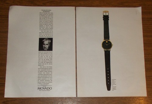Seltene werbung vintage movado - werbung,