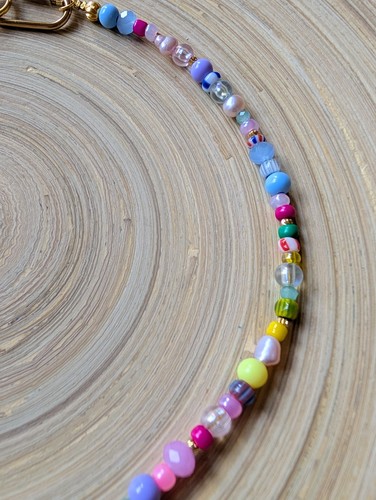 Perlenkette aus glas und - perlenkette,