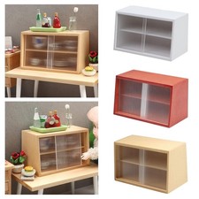 Hölzernes Puppenhaus Miniaturmöbel Kuchenvitrine Bäckereischrank für