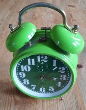 Vintage Peter Doppelglockenwecker Wecker Tischwecker Made in Germany | Grün