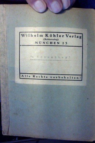 Schwalberl maly anton - schwalberl, von