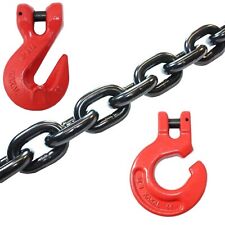 Forstkette Rückekette 8mm 4000kg Forsthaken Chokerkette Schleifhaken GK8