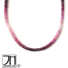 Vintage Rubin Collier Kette geschliffen Farbverlauf Ruby necklace cut