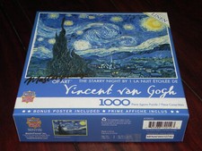 Puzzle / Linen-Puzzles - Vincent van Gogh / The Starry Night (Sternennacht)