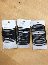 Haargummi Schwarz 60 Stück