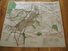 alter Stadt Plan von Werdau um