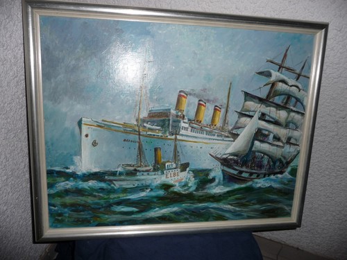 öl gemälde maritim - Öl,