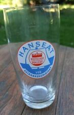 Hanseat Bierglas, Rostocker Brauerei, 0,25l, 1970er Jahre - Sammlerstück