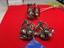 Komplett Ring Ohrringe Silber