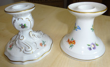 °2 tlg. Kerzenständer Hutschenreuther Maria-Theresia Mirabell