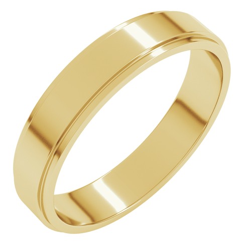 14k gelbgold flach - 14k,