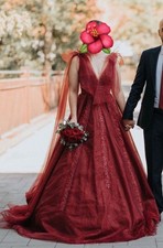 Abendkleid Bordeaux/dunkelrot