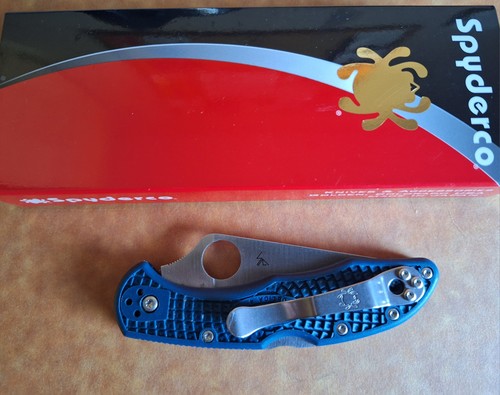 Spyderco delica cobalt blue - spyderco,