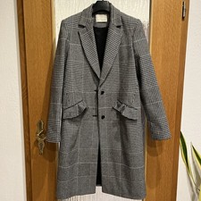 Oui Damenmantel Größe 38 Schwarz Weiß