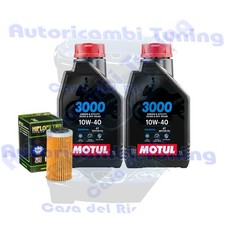 Set Service Öl Motul 3000 10W40 + Filter Für KTM 350 Freeride 2012>2017