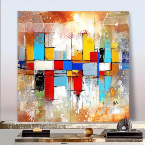 Leinwand bild abstrakt bunt - bild,